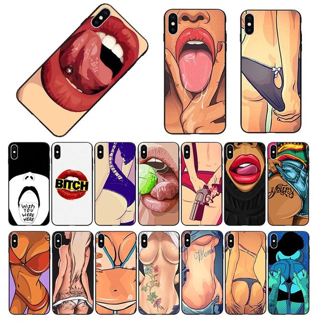 1000+ Designs Custom Sexy Lady Lips Hot Girl TPU Silicon Case for iPhone 11 12 13 14 15 Pro Max Printing Sublimation Phone Case