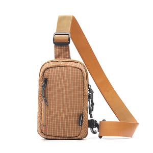 Riñonera de moda con estampado a cuadros, nueva, con cremallera, para correr al aire libre, soporte para teléfono móvil, bolso bandolera al por mayor - Product Image 4