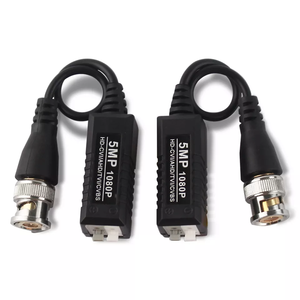 Transmisor de vídeo para Cctv, <span class=keywords><strong>Balun</strong></span> Coaxial, tvi/cvi/ahd/cvbs, 5MP, 1080p, 1Ch, Hd, analógico, pasivo, Utp, <span class=keywords><strong>Balun</strong></span>, par trenzado - Product Image 1