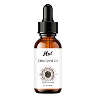 Huile de graines de chia pressée à froid naturelle en marque privée pour le visage, la peau, les cheveux, les lèvres et les ongles