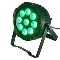 Étanche IP65 LED Batterie 9x18W RGBWAUV sans fil WIFI lavage à distance par lumières