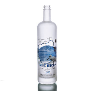 Botellas de Vidrio Redondas Esmeriladas para <span class=keywords><strong>Vodka</strong></span> Ruso Premium Personalizadas de 750 ml con Etiqueta <span class=keywords><strong>Azul</strong></span> - Product Image 5