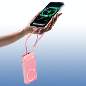 10000mAh Power Bank with Built-in Retractable <b>Cables</b> – 22.5W High-Speed Output - Product Image 4