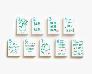 Mahjong américain <span class=keywords><strong>en</strong></span> acrylique monocouche blanc pur, édition Santa Monica The Cheeky Line, personnalisé pour les réunions festives - Product Image 3