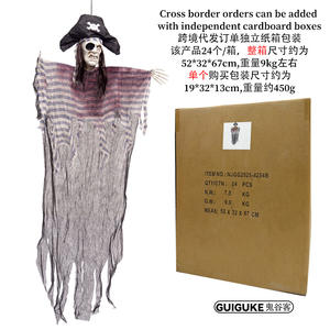 Horreur Atmosphère Pendentif <span class=keywords><strong>Halloween</strong></span> One Eyed Pirate Suspendu Fantôme Rougeoyant Électrique Induction Maison Hantée Tissu En Déchirure - Product Image 3