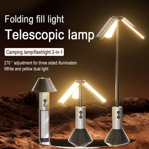 Lampe torche LED télescopique portable rechargeable, projecteur pliable pour réparation automobile en extérieur, camping et éclairage de tente - Product Image 3