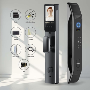 Top-Bán không thấm nước thông minh khóa với màn hình lớn lổ nhìn trộm <span class=keywords><strong>Door</strong></span> Viewer cho gỗ/Thép cửa căn hộ an toàn khóa đám mây lưu trữ - Product Image 4