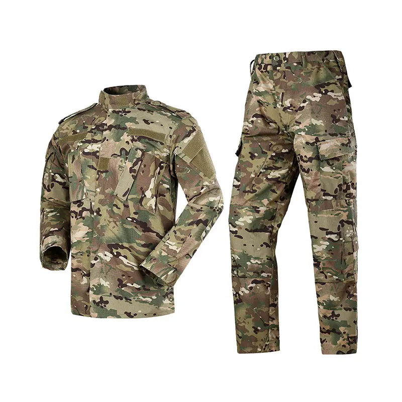 Gina Tactical Gear Men's Tactical Uniform Set Camo Jacket Coat Pants Suit