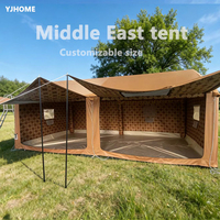 Tente de glamping gonflable de luxe personnalisée, imperméable, en PVC Oxford 0,6 mm, tente à structure pneumatique pour camping en plein air et complexe hôtelier