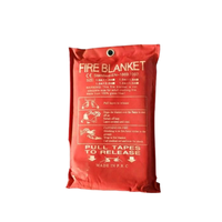 Couverture anti-feu en fibre de verre, ignifuge, résistante à la chaleur, pour une utilisation en cuisine, industrielle et en cas d'urgence