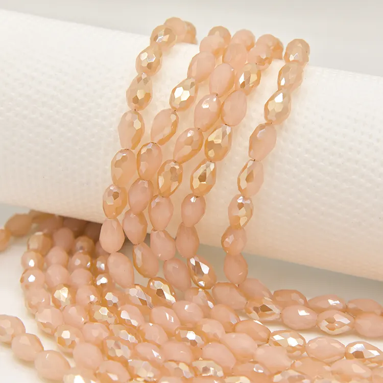 Perline ovali in Apatite al Neon, perline ovali in Neon naturale 4x6mm-5x7mm per gioielli di design fatti a mano