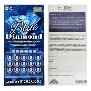 High Quality B2B Custom Security Digital Printing Lottery Ticket Scratch Off Lotto Cards with Variable Data - Product Image 3