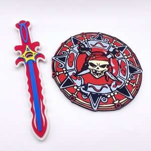 Set di <span class=keywords><strong>Spada</strong></span> e Scudo in Schiuma EVA, Giocattolo Morbido Ispirato ai Vichinghi e ai Pirati - Product Image 1