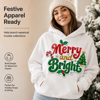 Patch brodé de sequins personnalisé « Joyeux Noël » pour sweats à capuche, vestes et sacs fourre-tout – Vente en gros