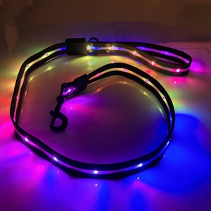 Correa de perro con iluminación LED RGB, recargable por USB, reflectante, para mascotas, que cambia de Color, equipo para caminar para perros - Product Image 6