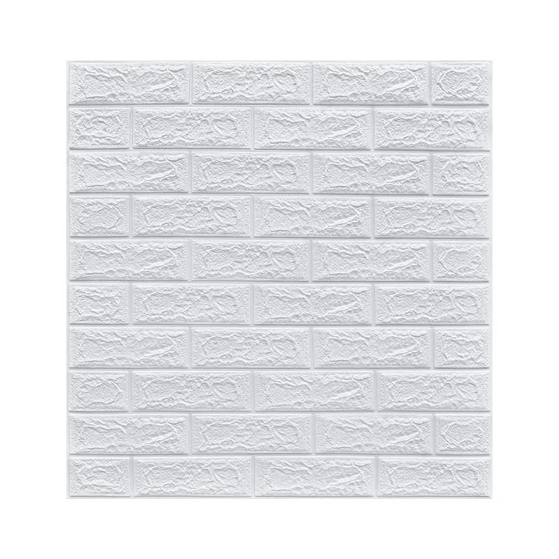 Foam 3d Wall Stickers Self-Adhesive Wallpaper Wholesale Impact Resistant Soft Pack Decorative Waterproof Wallpaper