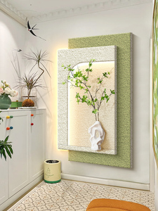 Crème Vent Solide <span class=keywords><strong>Grès</strong></span> Avancé Sens Couloir Couloir Mural Salon Canapé Fond Mur Art Porche Peinture Décorative - Product Image 5