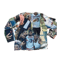Wingtop Nouveau Design Tissé Bonfire Tapisserie À Capuche Printemps Mouvement Chandail Sac Fourre-Tout Polyester/Coton Matériel À Capuche Col Hommes