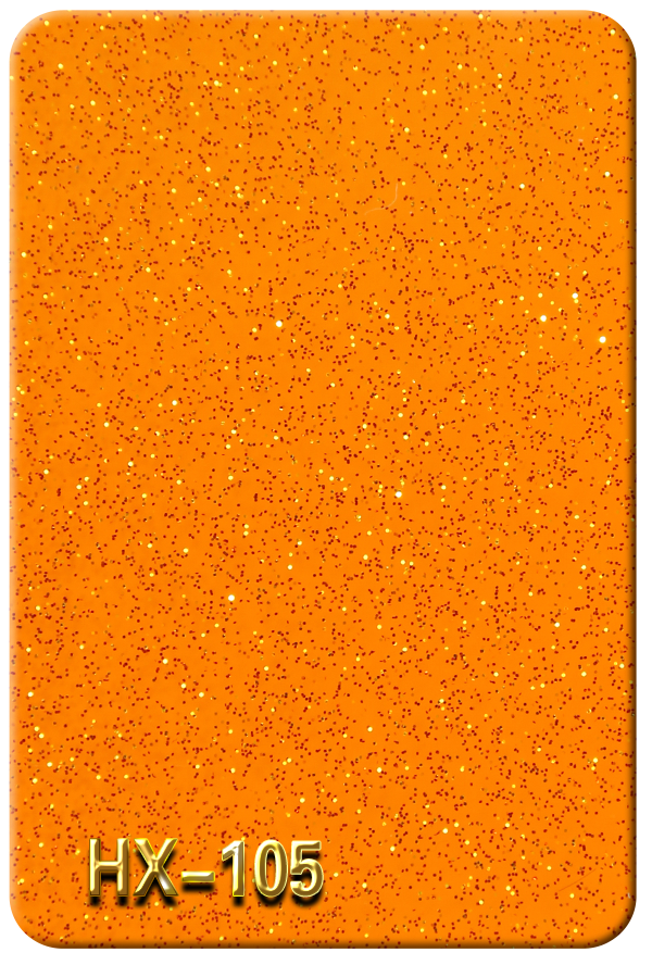 Orange glitter-HX-105