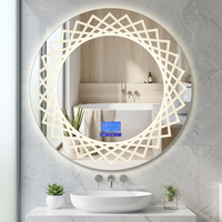 Miroir lumineux de décoration intérieure LED, miroir intelligent, étanche IP44, pour salle de bains