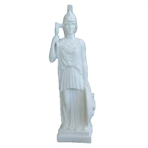 Polyresin damarlı yüzey yunan mitolojisinde tanrıça Athena büstü