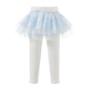Niñas <span class=keywords><strong>terciopelo</strong></span> dulce transpirable grueso cálido tutú Culottes pantalones de invierno mallas para niños estilo princesa - Product Image 1