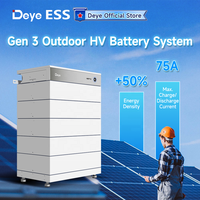 Baterai Penyimpanan Lithium Surya Deye ESS GB-L Plus Tegangan Tinggi 57.6V Lifepo4 untuk Rumah, Dapat Ditumpuk