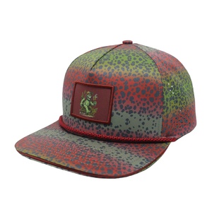 Gorra de béisbol personalizada de 5 paneles con diseño de espiga, bolsillo, transpirable, impermeable, cierre de doble hebilla, deportiva con imagen impresa - Product Image 2