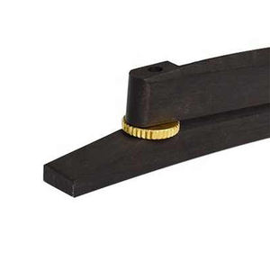 Pont de guitare jazz archtop en bois d'ébène personnalisable en gros avec quincaillerie dorée chromée hauteur réglable - Product Image 5