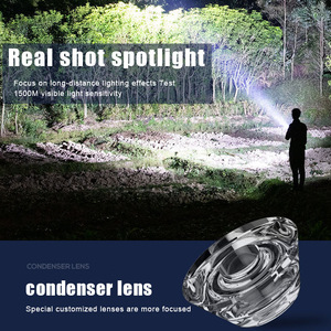 USB Rechargeable <b>Flashlight</b> 617A <b>LED</b> White Light Portable Handheld Outdoor Hiking <b>Flashlight</b> - Product Image 3