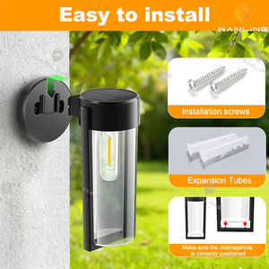 מותג חדש הבציר נילון קיר חיצוני מנורות קיר לתליית תאורה אחורית עיצוב מנורת - Product Image 5