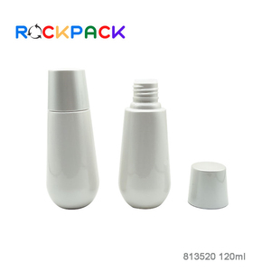 Botella de cuentagotas de suero mate de vidrio esmerilado de aceite esencial blanco para el cuidado de la piel cosmético de 120ml - Product Image 5