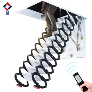 Electric Attic <b>Ladder</b> Automatic Retractable Folding Loft Stairs Remote Control Heavy Duty Aluminum Ceiling Access <b>Ladder</b> - Product Image 4