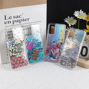 Funda de teléfono para Iphone x 11 12 13 14 Pro Max, carcasa con arena movediza líquida, brillante, transparente, bonita, para <span class=keywords><strong>Samsung</strong></span> - Product Image 4