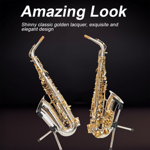Sassofono Contralto Professionale Salinte in Ottone Nichelato, <span class=keywords><strong>Strumento</strong></span> a Fiato in Tonalità Mi♭ - Product Image 4