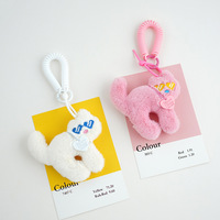 Porte-clés en peluche douce 3D en forme de chat, pendentif pour sac à dos, cadeau promotionnel