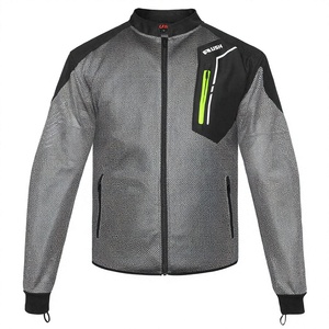 Veste de moto à manches longues pour homme Rushmoto Sportswear % polyester imperméable respirante séchage rapide anti-UV 140g Racing - Product Image 1