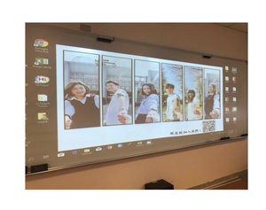 Tablero inteligente multitáctil Proyección interactiva sin proyector Sensor láser Pizarra interactiva táctil portátil para dedos - Product Image 6