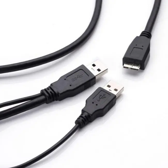 USB 3.0 Y Cáp Micro Loại B nam để tiêu chuẩn loại một nam + cung cấp điện