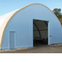 Structure de tente à arche à travées libres pour entrepôt temporaire, conception en aluminium robuste