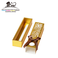 Boîtes de chocolat en carton de boulangerie de Noël en or imprimé rectangle avec logo personnalisé pour les aliments boîte d'emballage de chocolat d'emballage de bonbon macaron