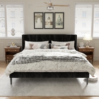 Neu Eingetroffenes Verstellbares Modernes Queensize-Bett mit Rahmen und Matratze, Einfache Montage, Möbeldesign für Gästezimmer