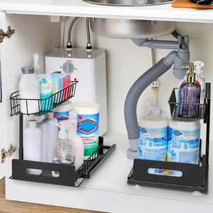 Manufactory Direct 2-Tier Adjustable Storage <b>Rack</b> Kitchen <b>Sink</b> Bathroom Top Organizer Adjustable Height Kitchen <b>Sink</b> <b>Rack</b> - Product Image 1