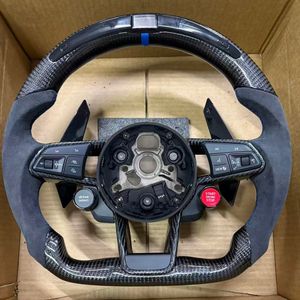 <span class=keywords><strong>Volant</strong></span> en fibre de carbone pour Audi B8 A3 A4 A5 A6 <span class=keywords><strong>C6</strong></span> S3 S4 S5 S6 S7 RS3 RS4 RS5 Q3 Q5 Q7 <span class=keywords><strong>RS6</strong></span> R8 TT A7 TTRS <span class=keywords><strong>Volant</strong></span> de voiture - Product Image 1