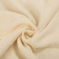 Tissu bouclé en tweed teint en fil mélangé de polyester, avec paillettes, pour vêtements et manteaux féminins – En stock