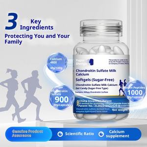 น้ำมันคอนดรอยติน flaxseed <span class=keywords><strong>Glucosamine</strong></span> แคลเซียม sulfosucrose OEM แคปซูลปราศจากน้ำตาลช่วยเพิ่มความหนาแน่นของกระดูกการเจริญเติบโตของเส้นผมสำหรับผู้ชาย - Product Image 2