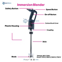 Mixeur plongeant portable industriel et commercial pour la cuisine