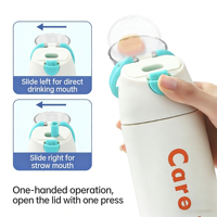 Gobelet isotherme personnalisé en acier inoxydable 304 avec couvercle à bec verseur et paille, tasse de sport isolée sous vide