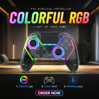 Manette de jeu sans fil 5.3 avec éclairage RGB, programmation de macros, compatible USB Type-C pour Android/iOS/PC/Steam/MacOS