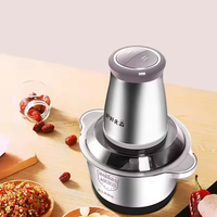 Harga Pabrik Pengolah Makanan Pencacah Daging dan Sayuran Mini Stainless Steel Elektrik 2L 3L Penggiling Daging